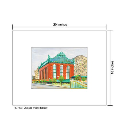 Chicago Public Library, Print (#7833) - Printed Canvas