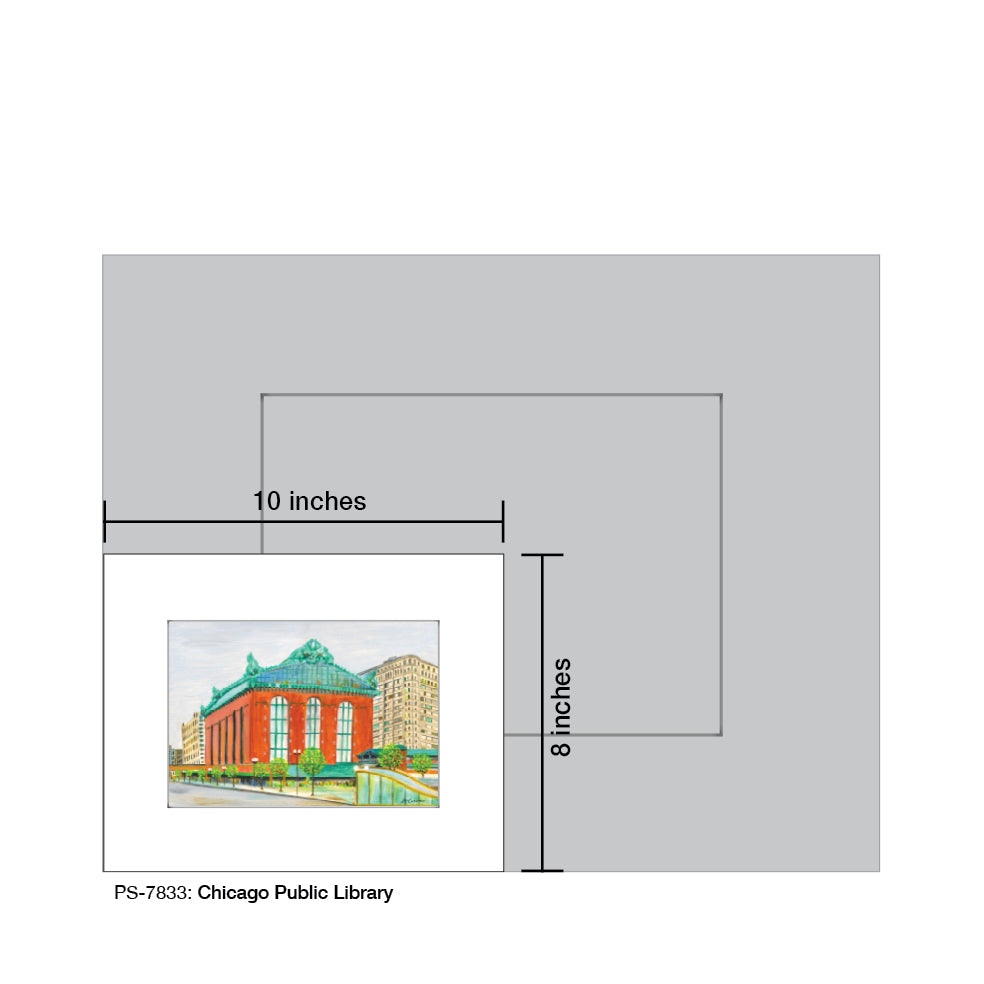 Chicago Public Library, Print (#7833) - Printed Canvas