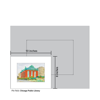 Chicago Public Library, Print (#7833) - Printed Canvas