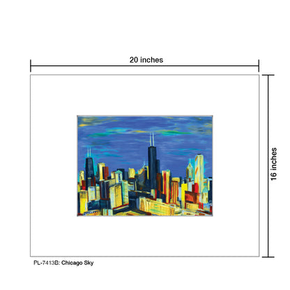 Chicago Sky, Print (#7413B) - Printed Canvas