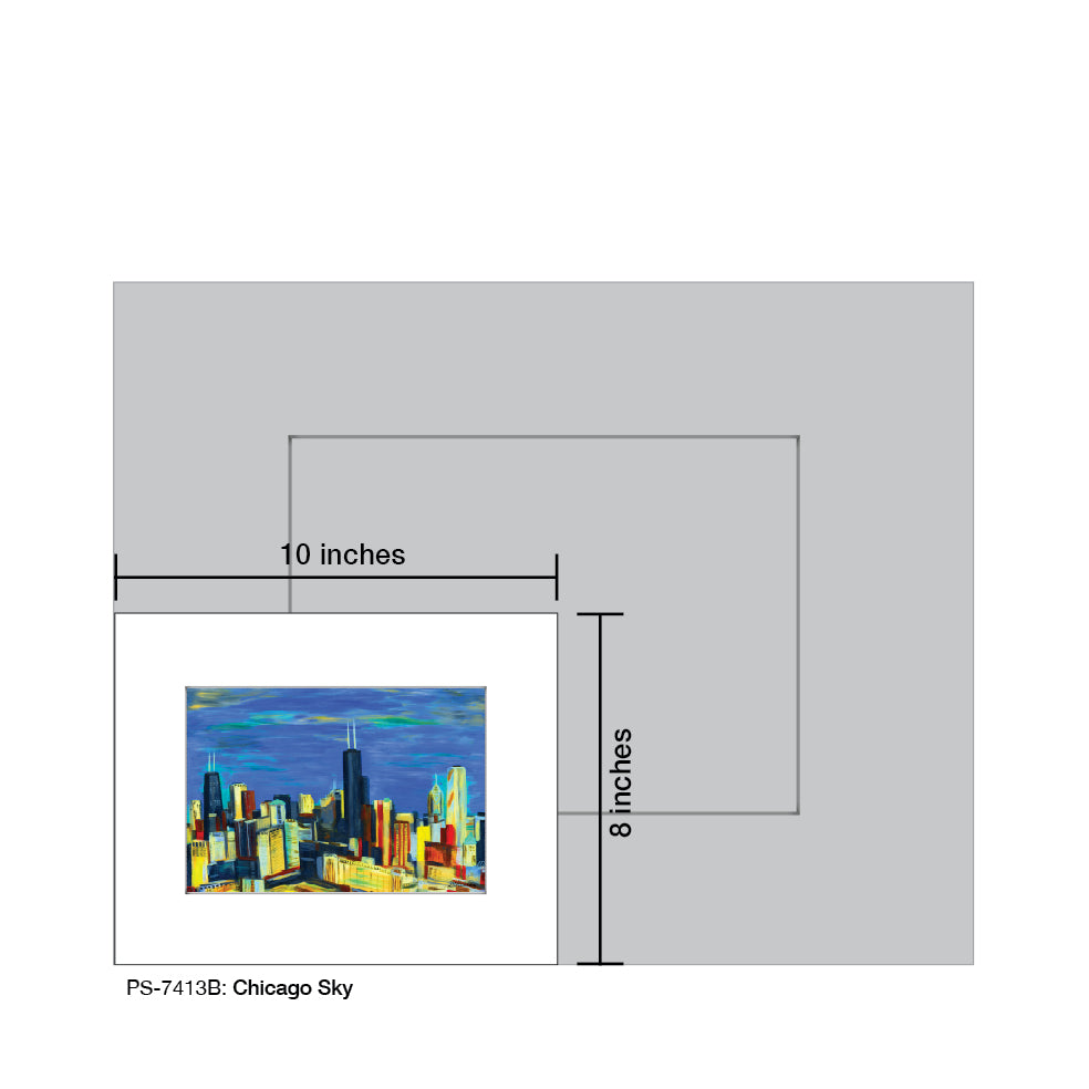 Chicago Sky, Print (#7413B) - Printed Canvas