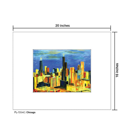 Chicago, Print (#7254C) - Printed Canvas