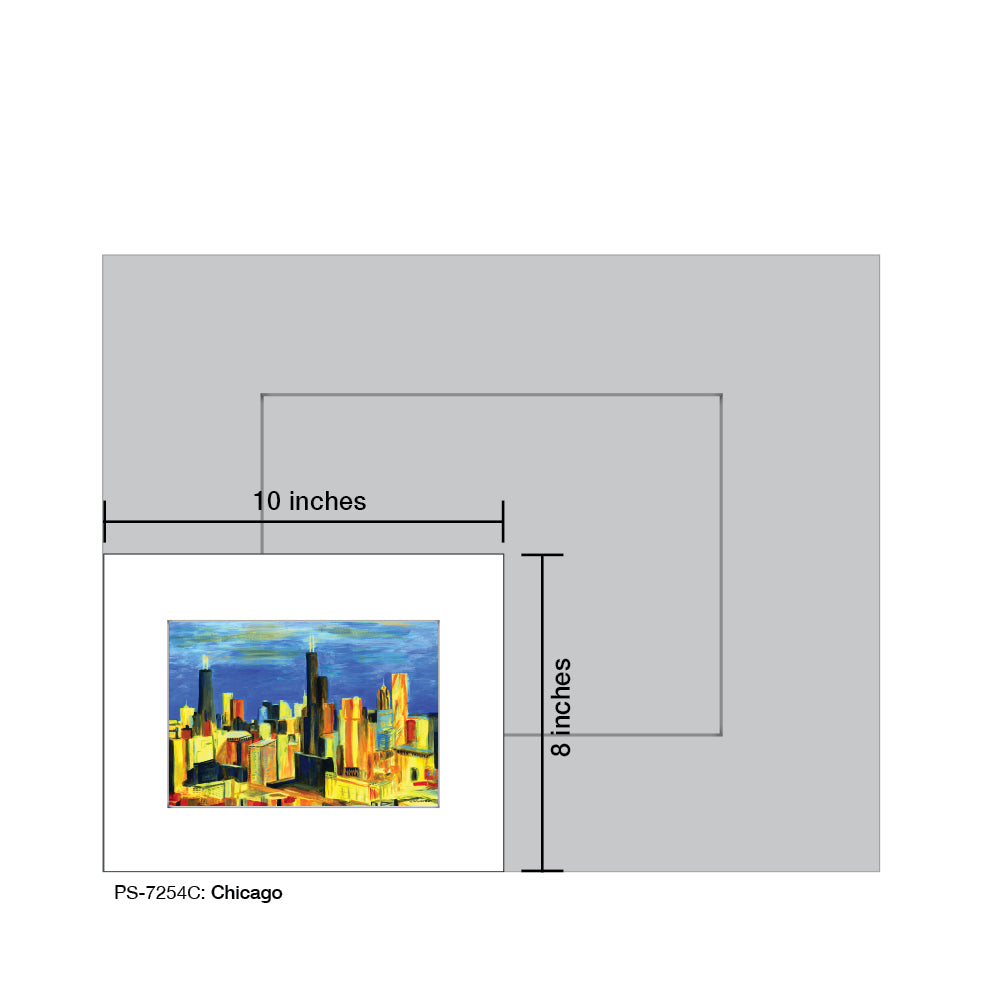 Chicago, Print (#7254C) - Printed Canvas
