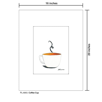 Coffee Cup, Print (#8065) - Printed Canvas