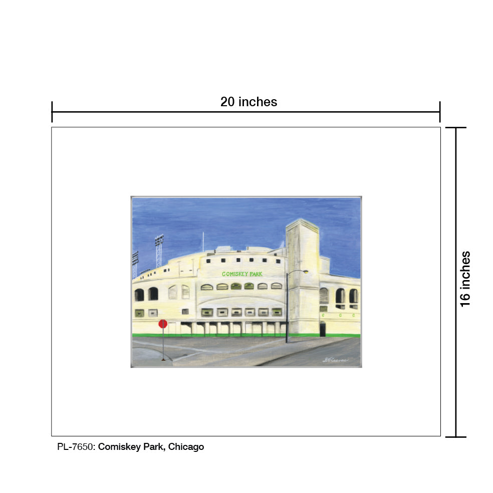 Comiskey Park, Chicago, Print (#7650) - Printed Canvas