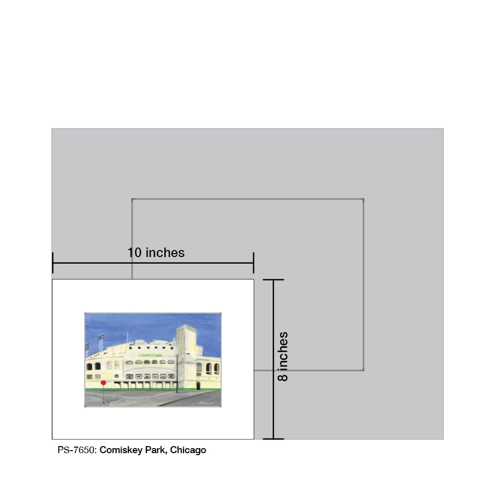 Comiskey Park, Chicago, Print (#7650) - Printed Canvas