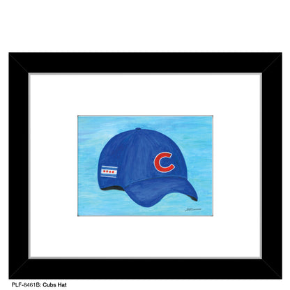 Cubs Hat, Print (#8461B), Print Matted, www.printedcanvas.com