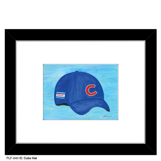 Cubs Hat, Print (#8461B), Print Matted, www.printedcanvas.com