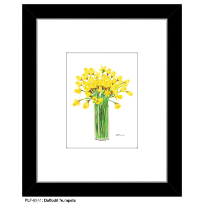 Daffodil Trumpets, Print (#8341A), Print Matted, www.printedcanvas.com