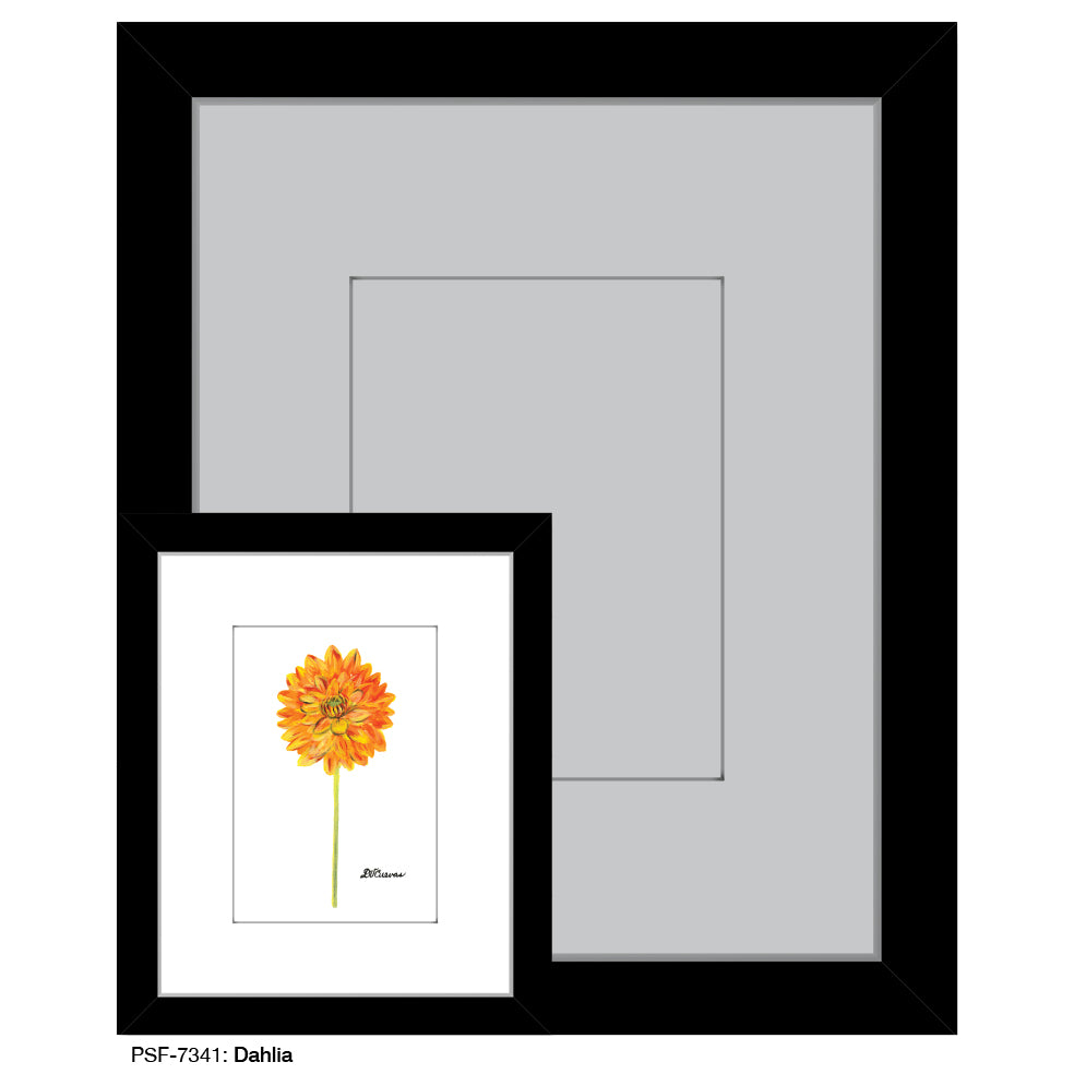 Dahlia, Print (#7341) - Printed Canvas
