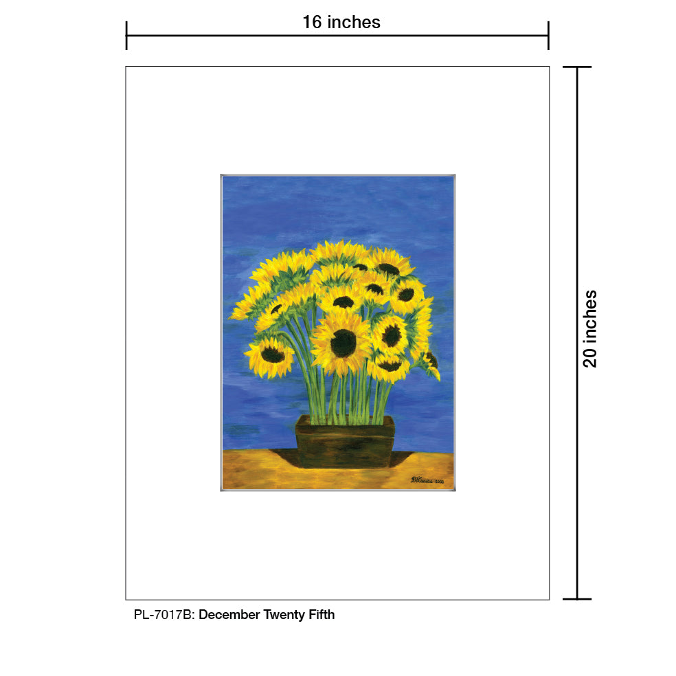 December Twenty Fifth, Print (#7017B) - Printed Canvas
