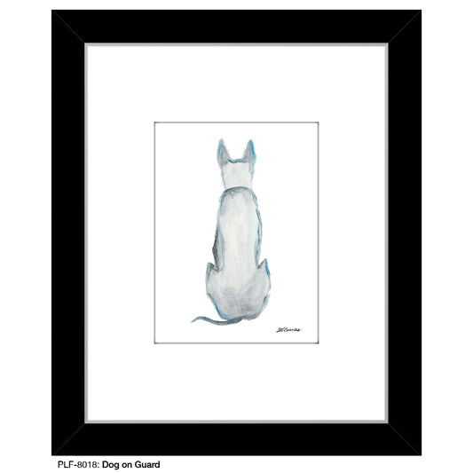 Dog on Guard, Print (#8018) - Printed Canvas