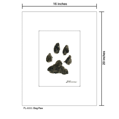 Dog Paw, Print (#8355) - Printed Canvas
