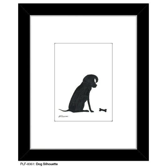 Dog Silhouette, Print (#8361) - Printed Canvas