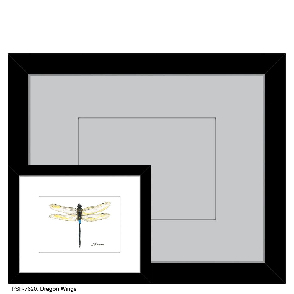 Dragon Wings, Print (#7620C), Print Matted, www.printedcanvas.com