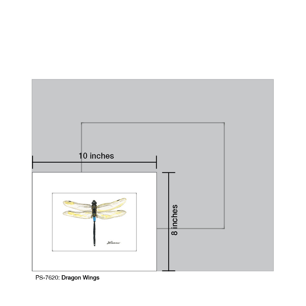 Dragon Wings, Print (#7620C), Print Matted, www.printedcanvas.com