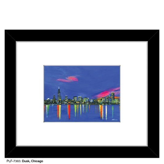 Dusk, Chicago, Print (#7365) - Printed Canvas