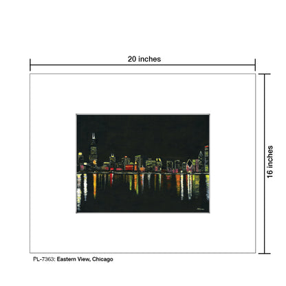 Eastern View, Chicago, Print (#7363) - Printed Canvas