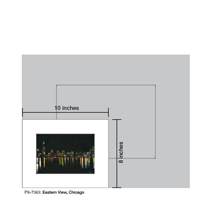 Eastern View, Chicago, Print (#7363) - Printed Canvas