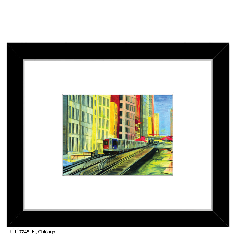 El, Chicago, Print (#7248) - Printed Canvas