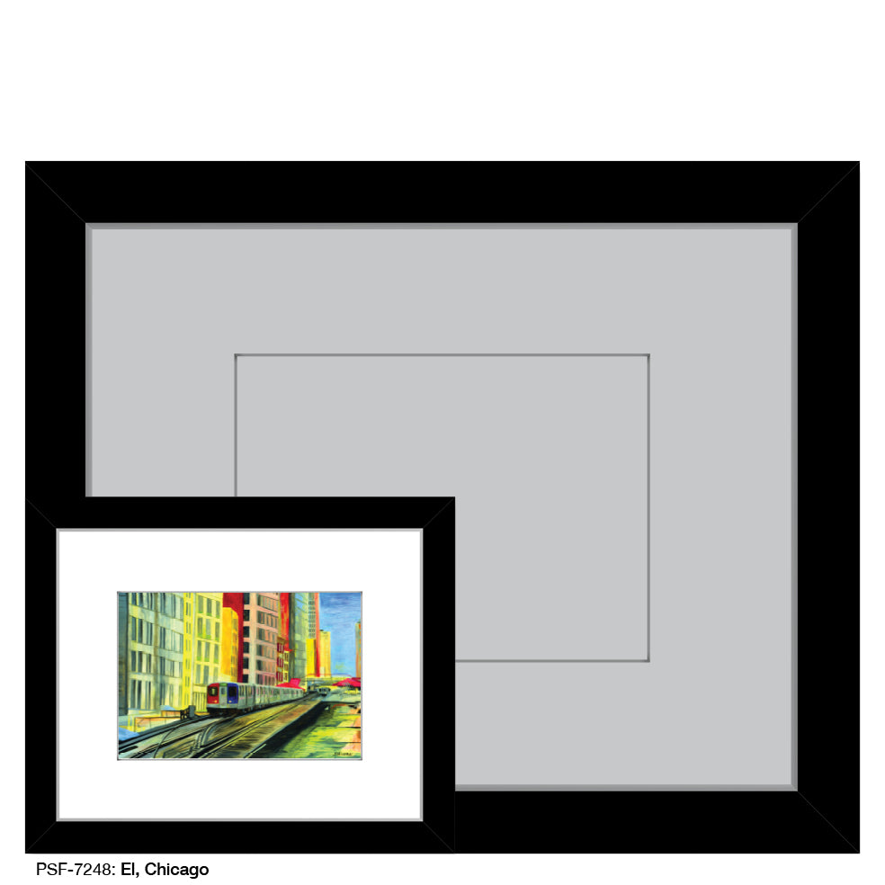 El, Chicago, Print (#7248) - Printed Canvas