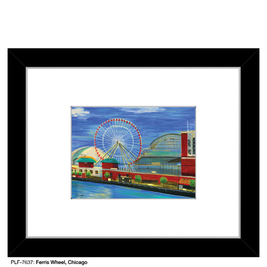 Ferris Wheel, Chicago, Print (#7637) - Printed Canvas
