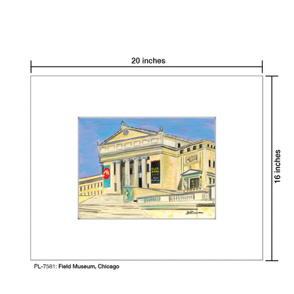 Field Museum, Chicago, Print (#7581) - Printed Canvas