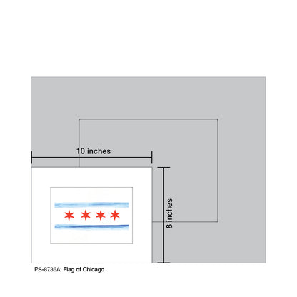 Flag of Chicago, Print (#8736A) - Printed Canvas