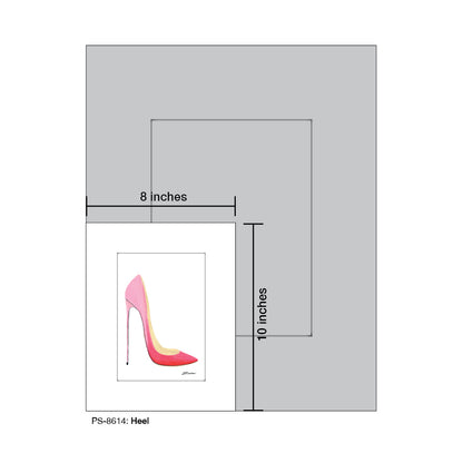 Heel, Print (#8614A), Print Matted, www.printedcanvas.com