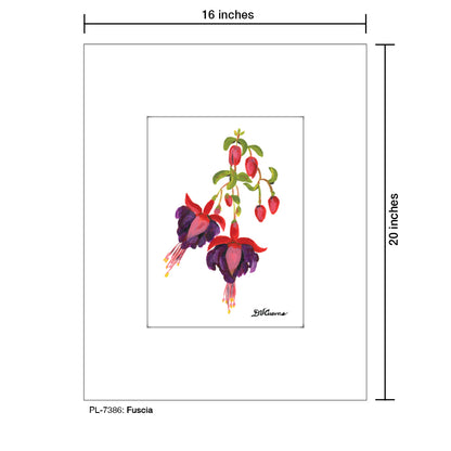 Fuscia, Print (#7386) - Printed Canvas