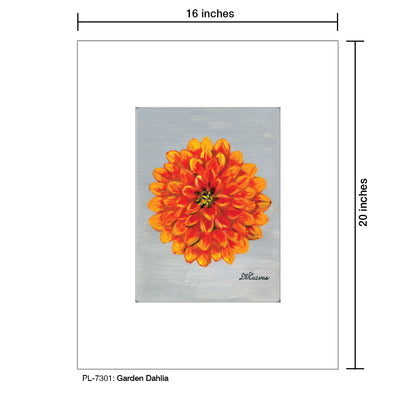 Garden Dahlia, Print (#7301) - Printed Canvas