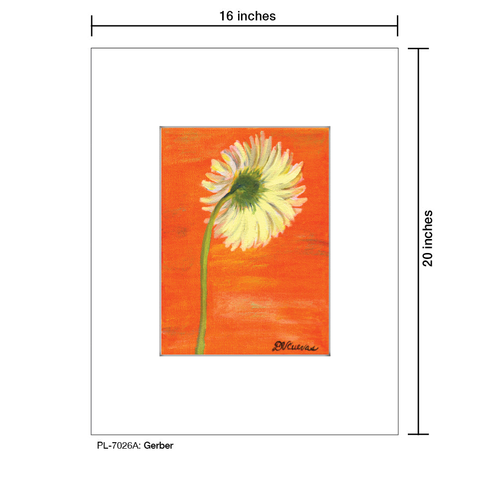 Gerber 1, Print (#7026A) - Printed Canvas