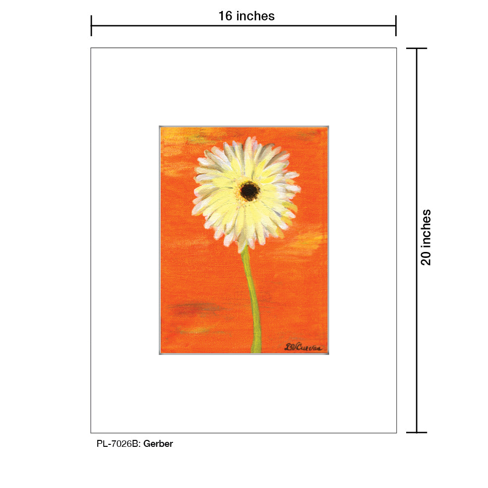 Gerber 2, Print (#7026B) - Printed Canvas