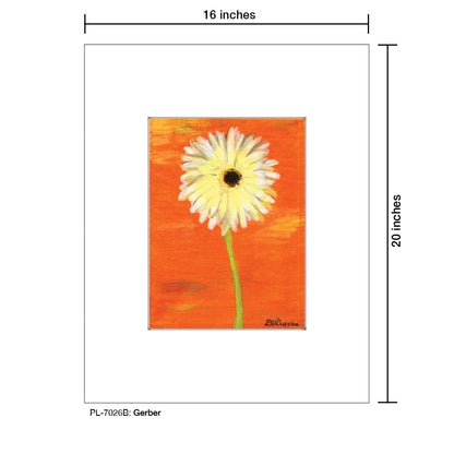 Gerber 2, Print (#7026B) - Printed Canvas