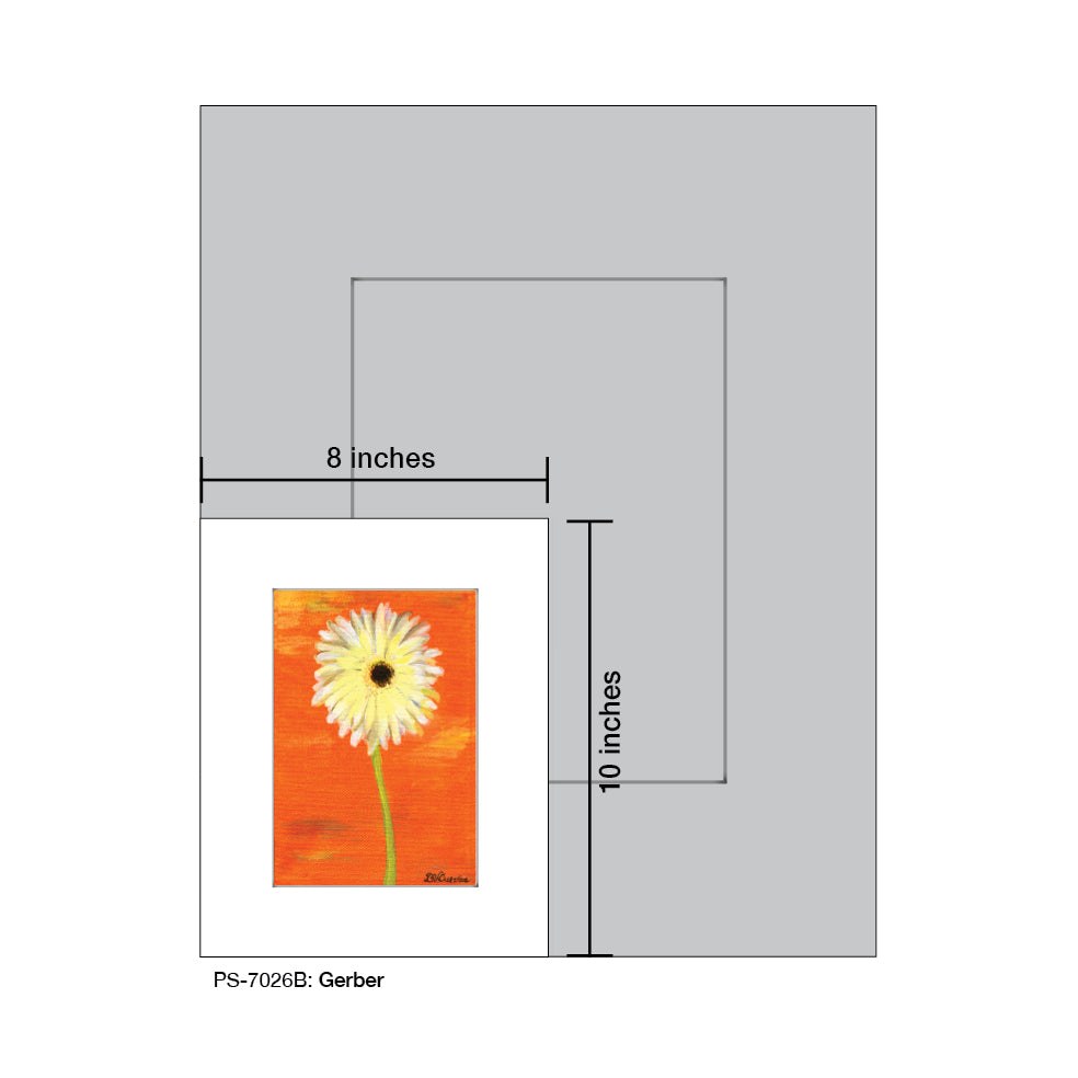Gerber 2, Print (#7026B) - Printed Canvas