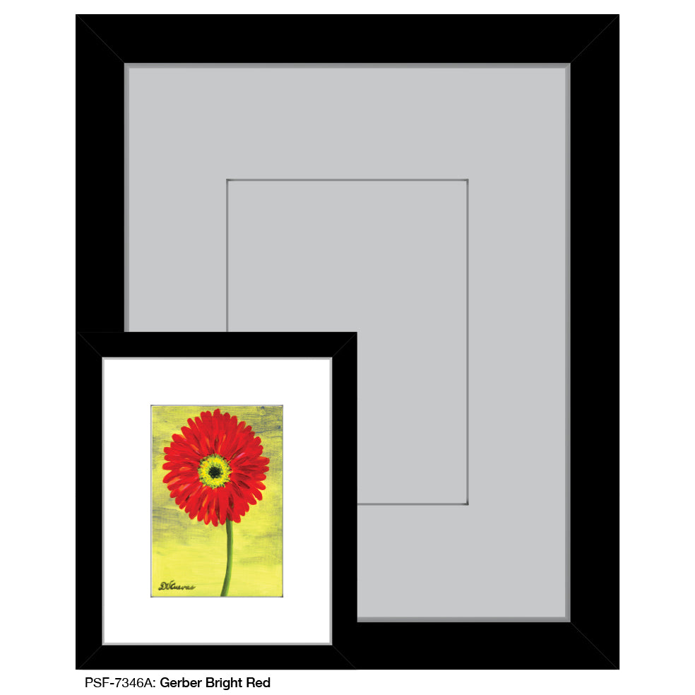 Gerber Bright Red 1, Print (#7346A) - Printed Canvas