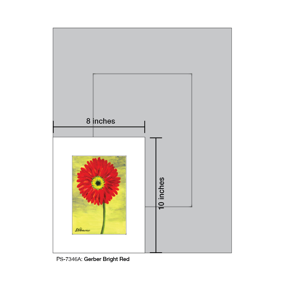 Gerber Bright Red 1, Print (#7346A) - Printed Canvas