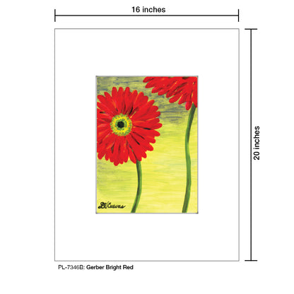 Gerber Bright Red 2, Print (#7346B) - Printed Canvas