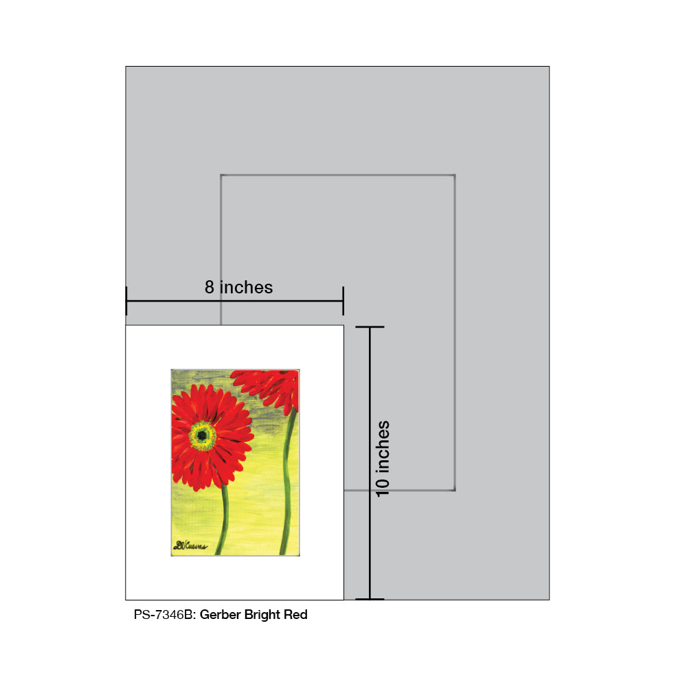 Gerber Bright Red 2, Print (#7346B) - Printed Canvas