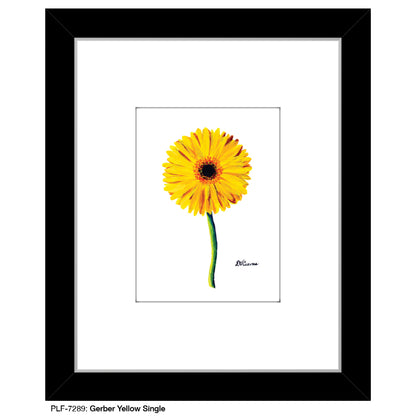 Gerber Yellow Single, Print (#7289) - Printed Canvas