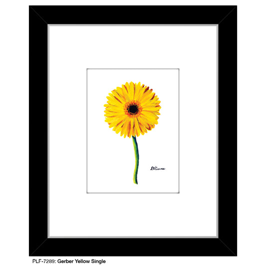 Gerber Yellow Single, Print (#7289) - Printed Canvas