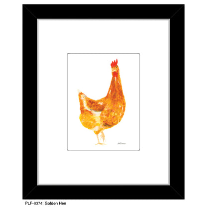 Golden Hen, Print (#8374B), Print Matted, www.printedcanvas.com