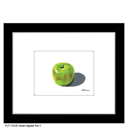 Green Apples Trio B, Print (#7485B) - Printed Canvas