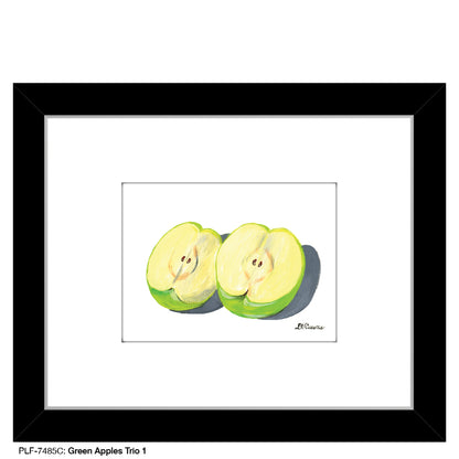 Green Apples Trio C, Print (#7485C) - Printed Canvas