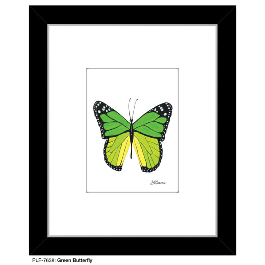 Green Butterfly, Print (#7638) - Printed Canvas
