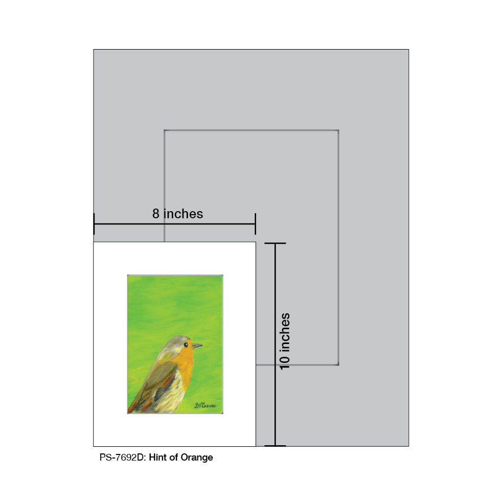 Hint of Orange, Print (#7692D), Print Matted, www.printedcanvas.com