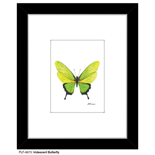 Iridescent Butterfly, Print (#8673D), Print Matted, www.printedcanvas.com