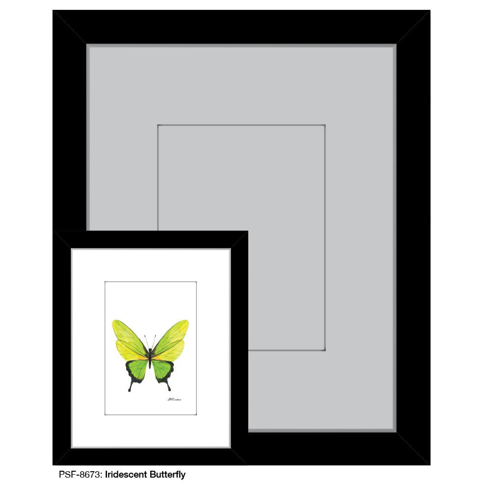 Iridescent Butterfly, Print (#8673D), Print Matted, www.printedcanvas.com