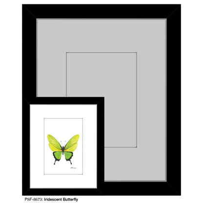 Iridescent Butterfly, Print (#8673D), Print Matted, www.printedcanvas.com