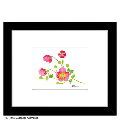 japanese anemones, Print (#7565) - Printed Canvas